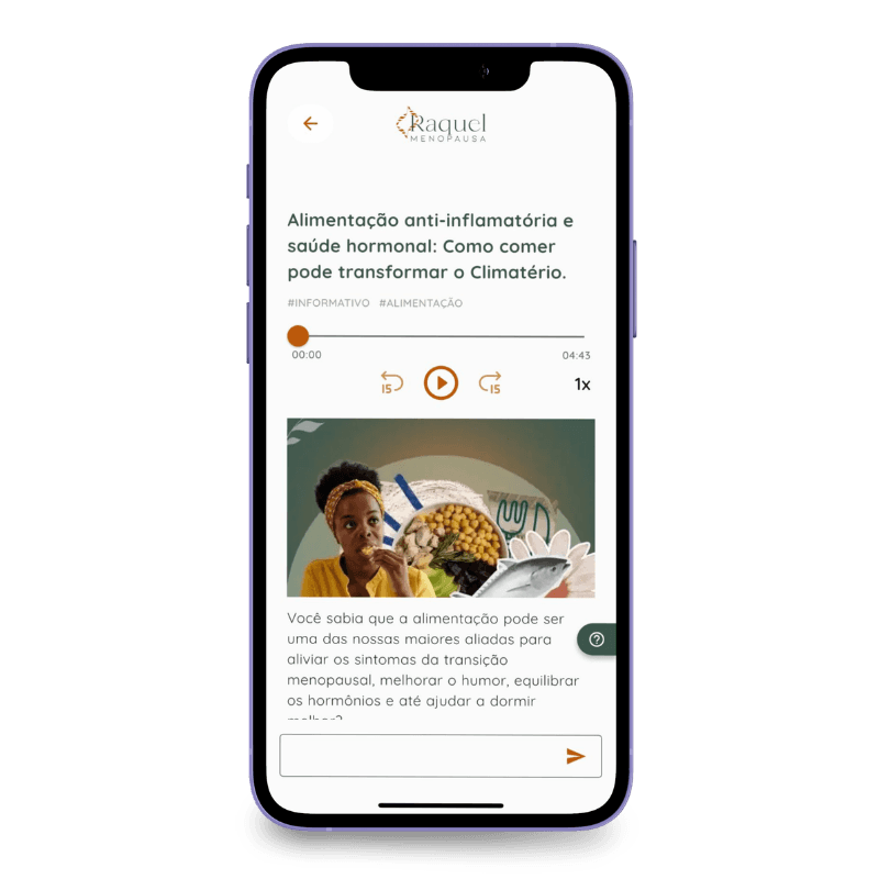 Tela de conteúdos e artigos disponíveis no aplicativo